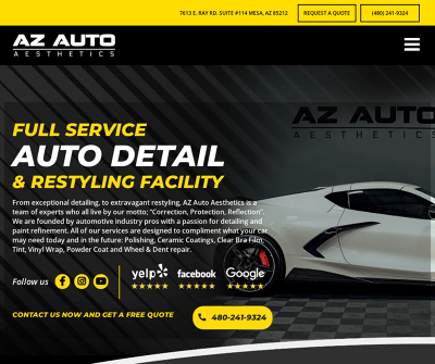 Full Service Auto Detail & Restyling Facility!