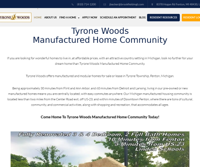 Tyrone Woods Manufactured Home Community