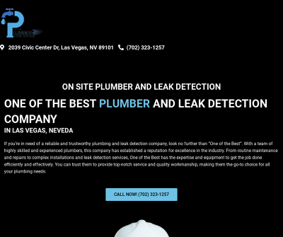 On Site Plumber & Leak Detection North Las Vegas