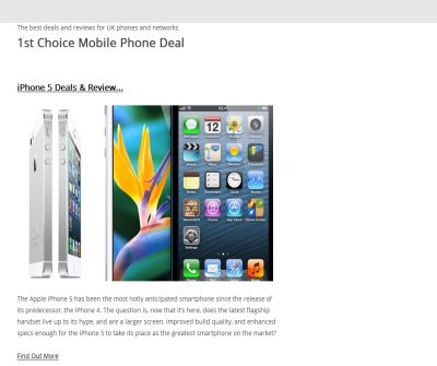 Compare Over 150,000+ Mobile Phone Deals all in one place! | Visit 1stChoice4Mobiles.co.uk