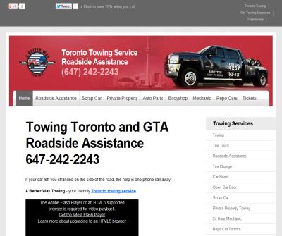 Toronto towing | tow truck service, accident towing Toronto.