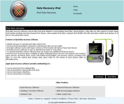recover data ipod
