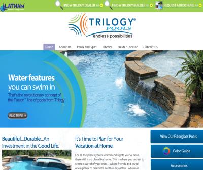 In Ground Fiberglass Swimming Pools and Spas by Trilogy