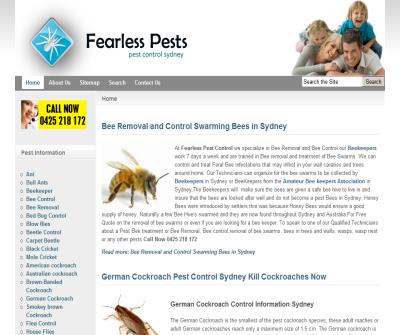 fearless pest control and bee swarm removal