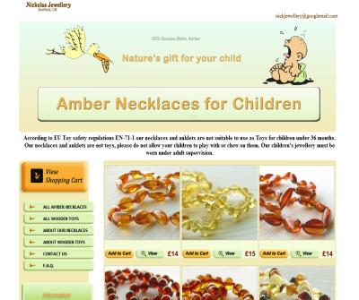 Baltic amber teething necklace shop