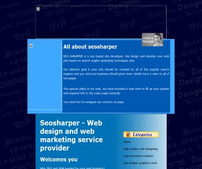 SEOsharper - SEO-web marketing|Graphics-logo designing-Brochure creation|seo based site developer