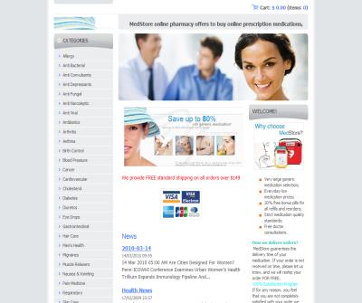 Prescription and health online store