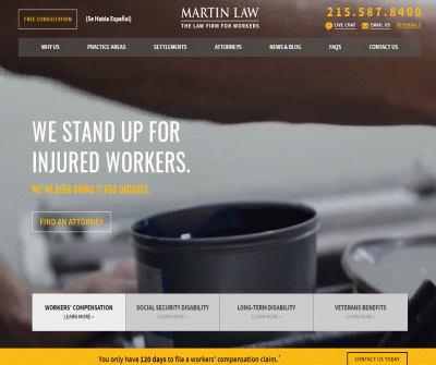 Pennsylvania Workers' Compensation Lawyer - Philadelphia Martin Law LLC