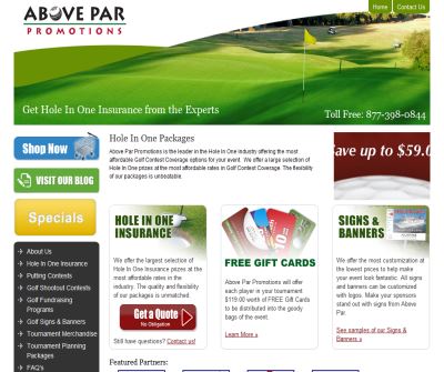 Hole In One Insurance - Golf Contest Coverage | Above Par Promotions