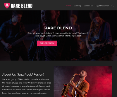 RARE BLEND HOME PAGE
