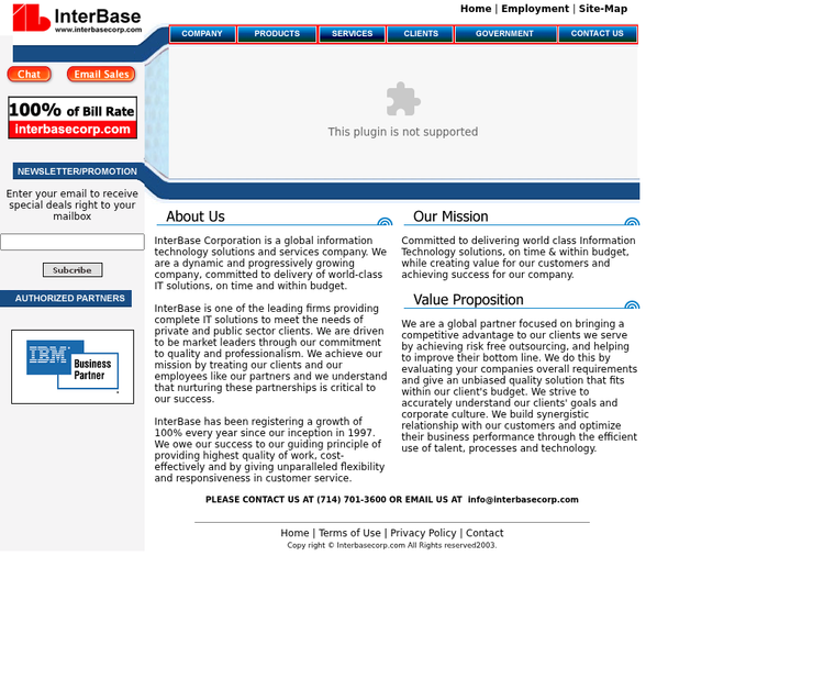 InterBaseCorp.com - One Stop Shop For All Your IT Needs