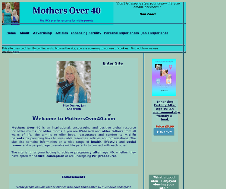 Mothers Over 40 - The UK's Premier Resource For Older Parents