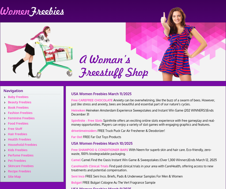 Women Freebies - Free Cosmetic beauty samples free coupons