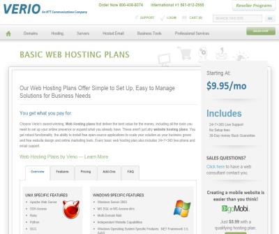 Verio - Web Hosting