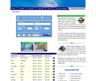 Airline Tickets - Low Airfares - Discount Airfare