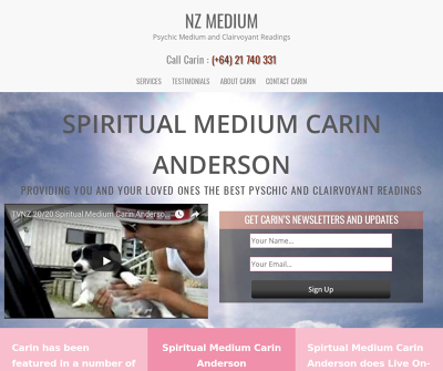 NZMedium : Karen Anderson : Spiritual Medium & Psychic Clairvoyant, New Zealand