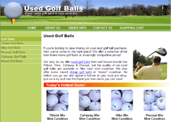 Used Golf Balls - Tiitleist, Callaway