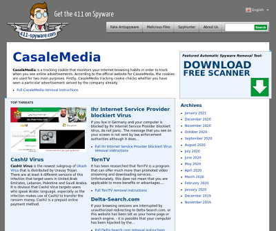 Get the 411 on Spyware Parasites, Spyware Removal Instructions