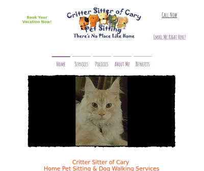 Critter Sitter of Cary Home Pet Sitting Services