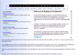 Welcome to MySpace Companions