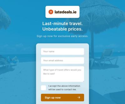 Latedeals.ie package holidays from Ireland