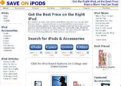 Save on iPods and Accessories - A Comparison Engine