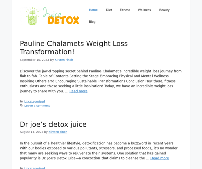 Juice Detox for Natural Health and Easy Weight Loss