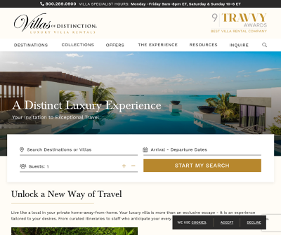 Villa Rentals and Villa Vacations by Villas of Distinction