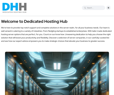 Dedicated Hosting Server Information