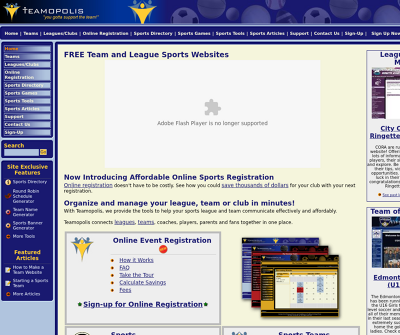 Youth baseball websites