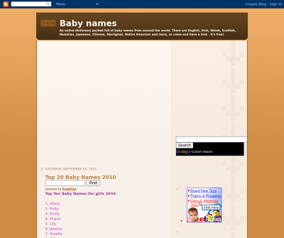 Baby name finder