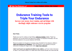 Endurance Training