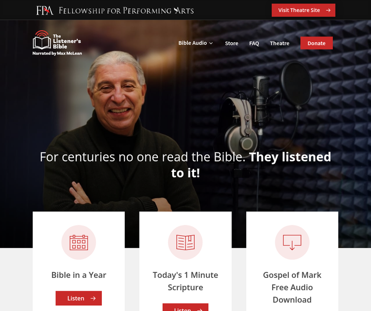 Listener's Audio Bible with Max McLean - Audio Bible CD, MP3 or iPod
