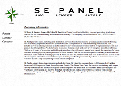 Concrete Forming Panel and Lumber Distributor