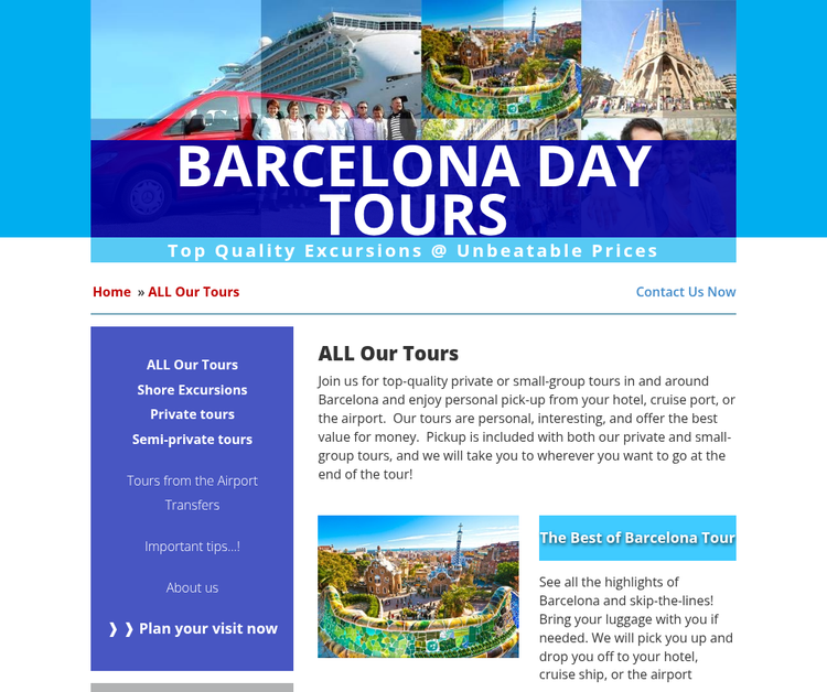 Personal Guided Tours in Barcelona & Surroundings