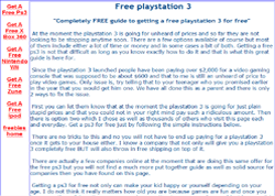 free ps3 - free playstation 3 - free play station 3