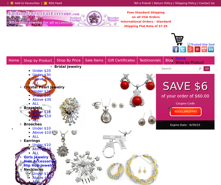 Handcrafted custom jewelry, swarovski crystal necklaces, genuine pearl sets