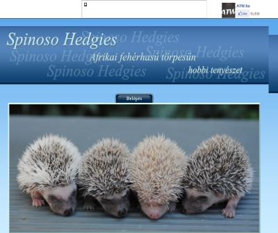 Spinoso Hedgies afrikai fehérhasú törpesün tenyészet