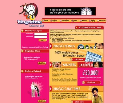 Bingotime Online UK Bingo