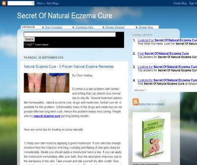 Natural Eczema Cure Secrets 