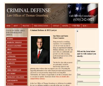 CRIMINAL DEFENSE - Law Offices of Thomas Greenberg