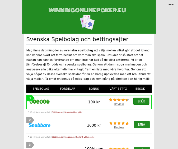 Free online poker