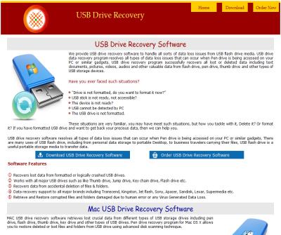 usb drive restore