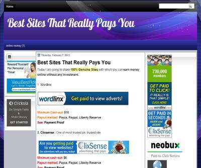 WEBSITES FOR MONEY AND PRODUCTS