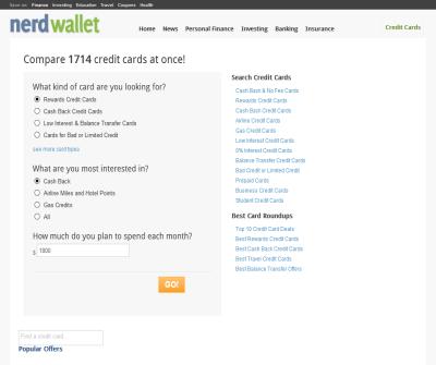 Credit Card Offers & Applications