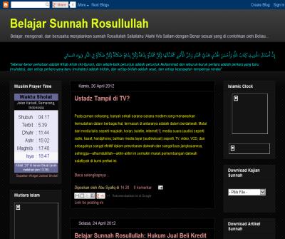 Belajar Sunnah Rosullullah