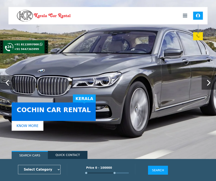 Rent A Car Service In Kerala