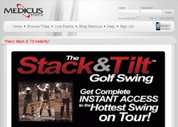 Medicus - Stack and Tilt DVD Golf Instruction Lesson
