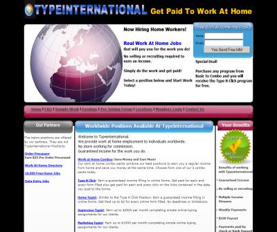 Home Typists Needed Unlimited Income
