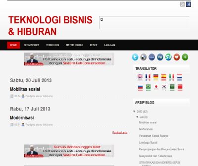 TEKNOLOGI BISNIS & HIBURAN